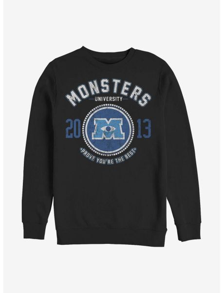 Girls Sweaters Disney Pixar Monsters University Badge Crew Sweatshirt