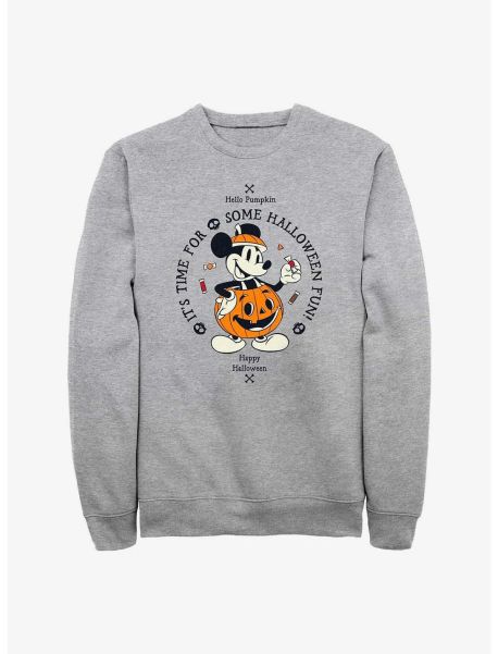 Sweaters Girls Disney Mickey Mouse Pumpkin Mickey Sweatshirt