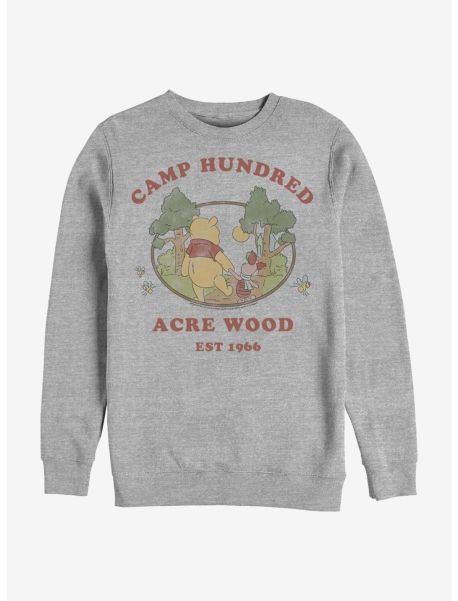 Girls Sweaters Disney Winnie The Pooh Camp 100 Acre Crew Sweatshirt