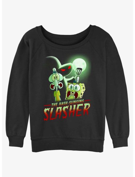 Spongebob Squarepants Hash Slinging Slasher Girls Slouchy Sweatshirt Sweaters Girls