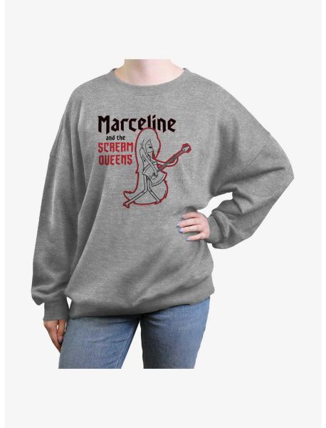 Girls Adventure Time Marceline And The Scream Queens Girls Oversized Sweatshirt Sweaters