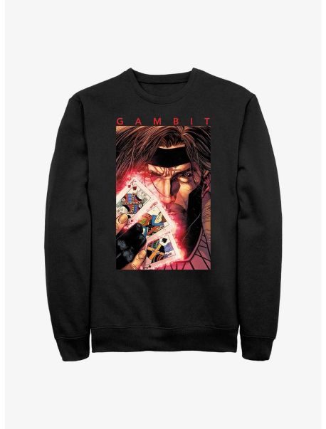 Girls Marvel X-Men Gambit Honor Cards Sweatshirt Sweaters