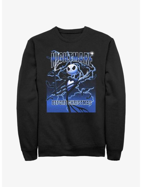 Girls Disney The Nightmare Before Christmas Electric Jack Sweatshirt Sweaters