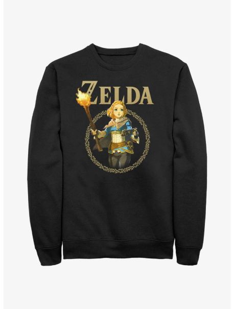 Sweaters Girls The Legend Of Zelda Tears Of The Kingdom Zelda Badge Sweatshirt