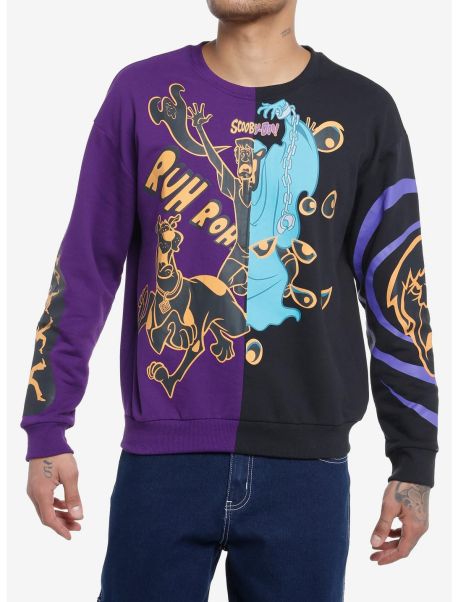 Girls Sweaters Scooby-Doo! Jumbo Print Split Sweatshirt