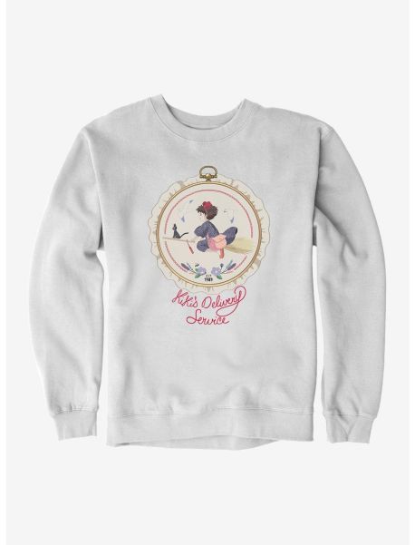Girls Sweaters Studio Ghibli Kiki's Delivery Service Sewing Patch Sweatshirt