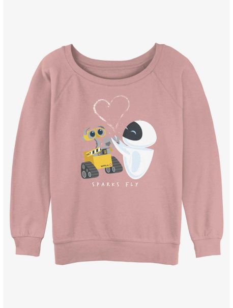 Disney Pixar Wall-E Sparks Fly Girls Slouchy Sweatshirt Girls Sweaters