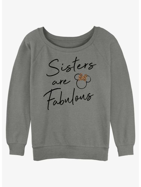 Girls Disney Minnie Mouse Sisters Are Fabulous Girls Slouchy Sweatshirt Sweaters