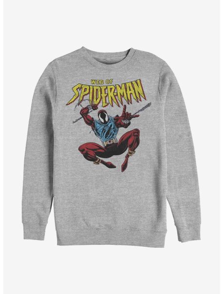 Sweaters Girls Marvel Spider-Man Web Of Crew Sweatshirt