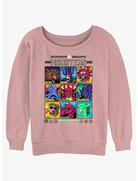 Dungeons & Dragons Choose Your Monster Girls Slouchy Sweatshirt Sweaters Girls