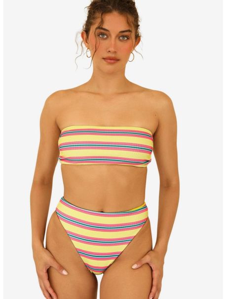 Dippin' Daisy's Rush Swim Top Y2K Stripe Swim Girls