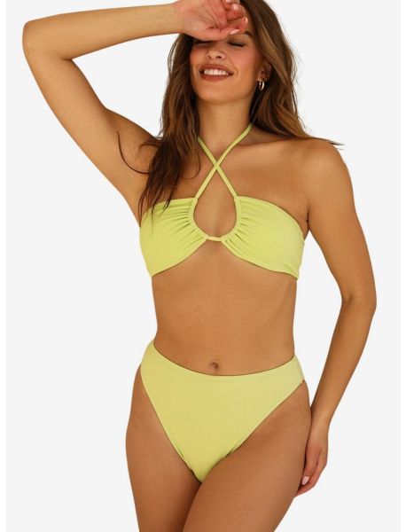 Girls Dippin' Daisy's Amalfi Swim Top Lime Green Swim