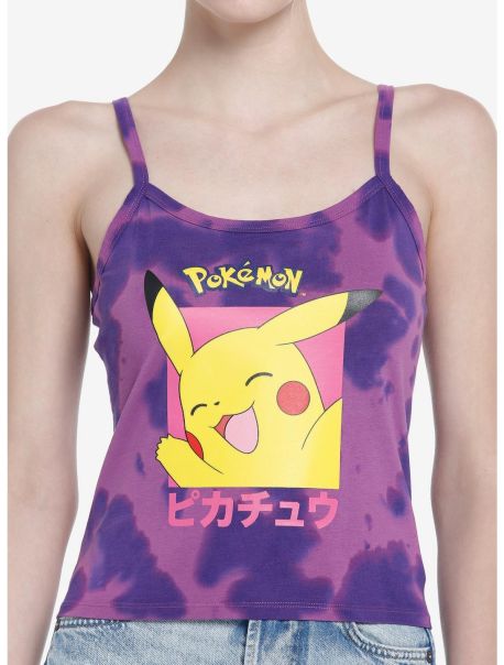 Tank Tops Pokemon Pikachu Tie-Dye Girls Cami Girls
