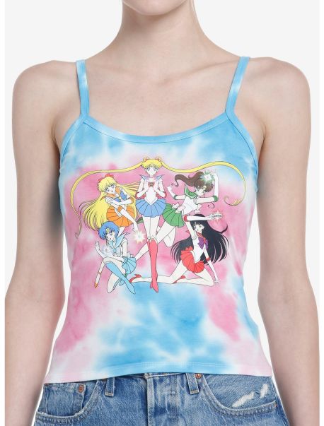 Girls Sailor Moon Inner Sailor Guardians Tie-Dye Girls Cami Tank Tops