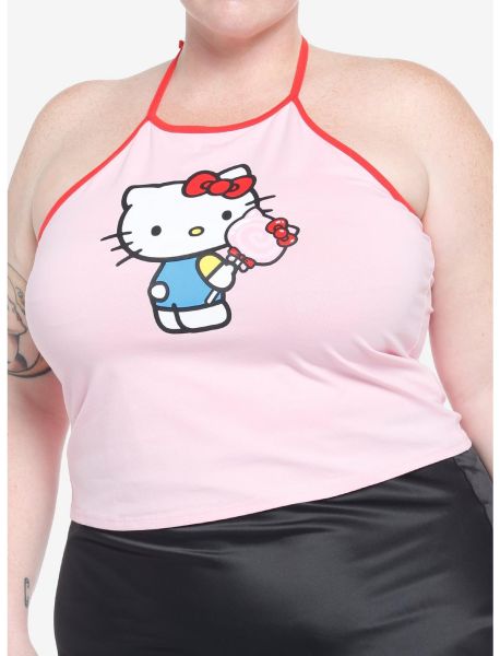 Girls Hello Kitty Lollipop Girls Halter Tank Top Plus Size Tank Tops