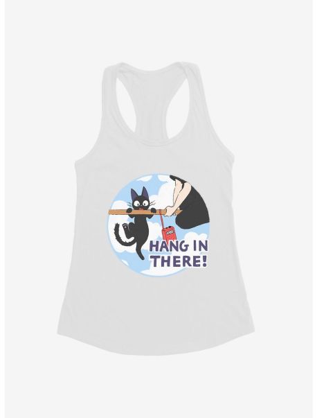 Studio Ghibli Kiki's Delivery Service Jiji Hang In There Girls Tank Girls Tank Tops