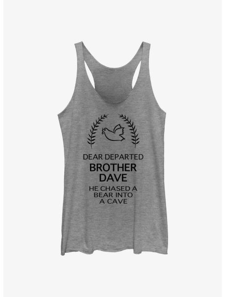 Girls Tank Tops Disney Haunted Mansion Dear Departed Brother Dave Girls Tank