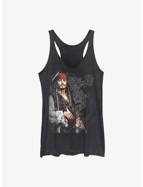 Girls Tank Tops Disney Pirates Of The Caribbean Captain Jack Girls Tank