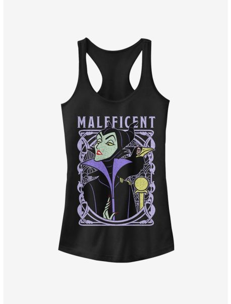 Girls Disney Sleeping Beauty Maleficent Color Girls Tank Tank Tops