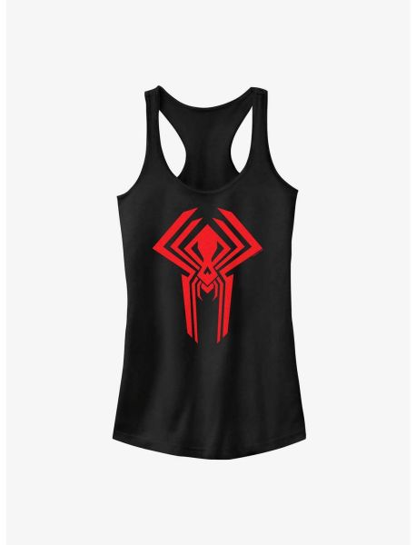 Tank Tops Marvel Spider-Man: Across The Spider-Verse Miguel O'hara 2099 Logo Girls Tank Girls