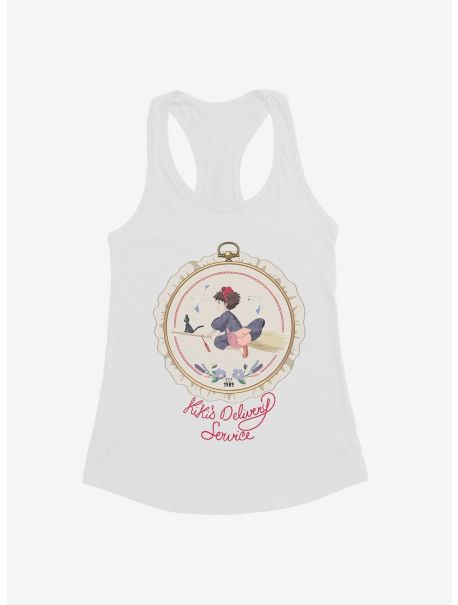 Tank Tops Girls Studio Ghibli Kiki's Delivery Service Sewing Patch Girls Tank