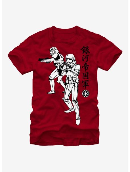 Tank Tops Girls Star Wars Japanese Text Storm Trooper T-Shirt
