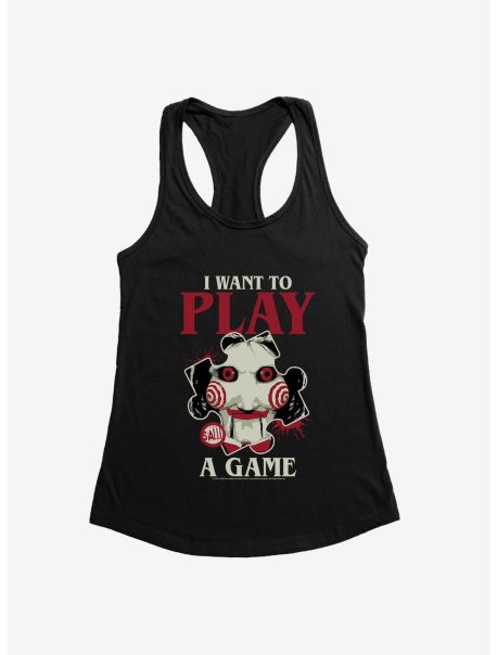 Girls Saw I Want To Play A Game Girls Tank Tank Tops