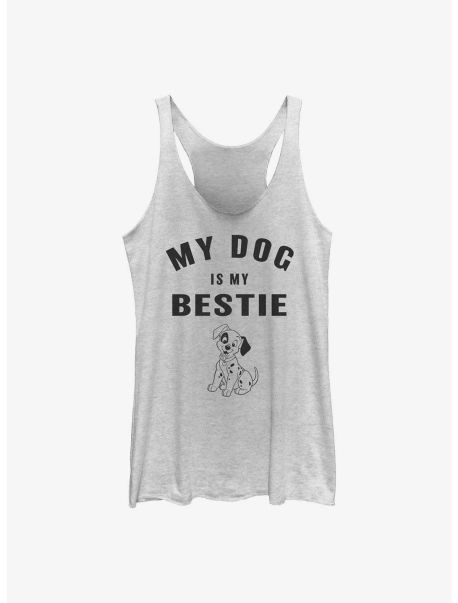 Girls Disney 101 Dalmatians Patch Is My Bestie Girls Tank Tank Tops