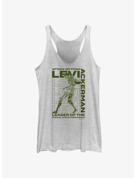 Girls Attack On Titan Captain Levi Ackerman Girls Raw Edge Tank Tank Tops