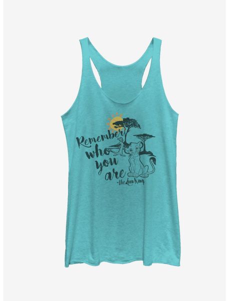 Girls Lion King Simba Never Forget Who You Are Girls Tanks Tank Tops