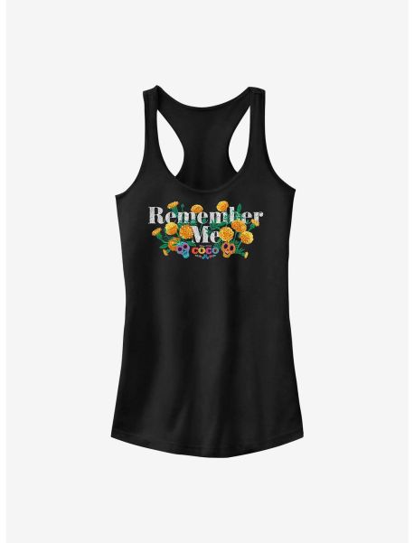 Tank Tops Disney Pixar Coco Remember Me Marigolds Girls Tank Girls