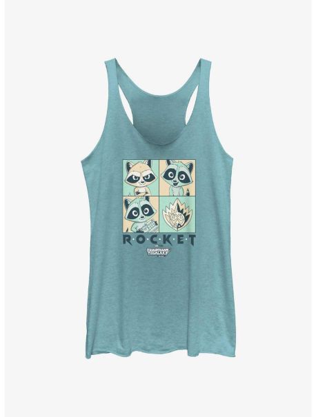 Girls Guardians Of The Galaxy Vol. 3 Rocket Boxes Girls Tank Tank Tops