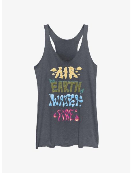 Tank Tops Disney Pixar Elemental Text Stack Girls Tank Girls