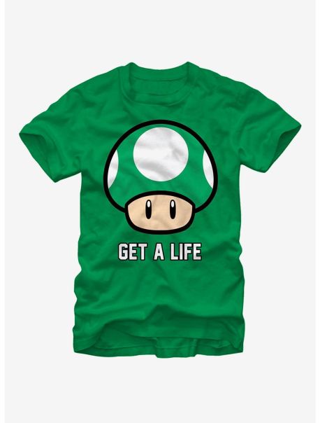 Girls Nintendo Mario Get A Life T-Shirt Tank Tops