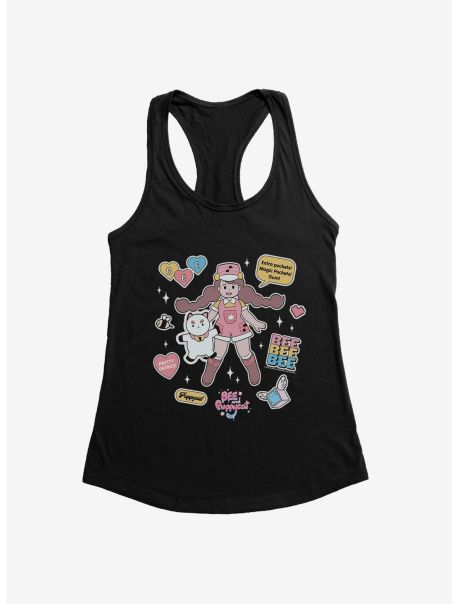 Tank Tops Girls Bee And Puppycat Sticker Icons Girls Tank