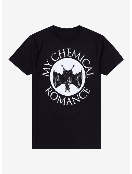 Girls Tees My Chemical Romance Bat Boyfriend Fit Girls T-Shirt