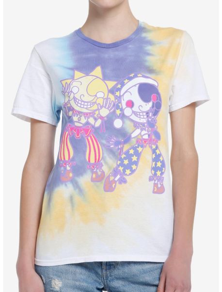 Tees Girls Five Nights At Freddy's Sun & Moon Boyfriend Fit Girls T-Shirt