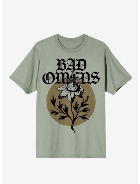 Tees Bad Omens Sword Flower T-Shirt Girls