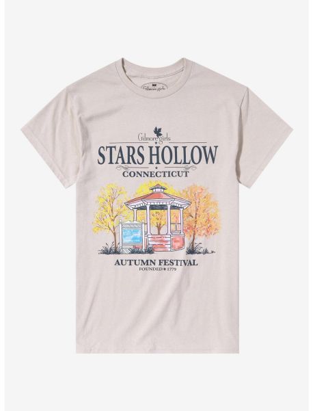 Gilmore Girls Stars Hollow Autumn Festival Boyfriend Fit Girls T-Shirt Girls Tees