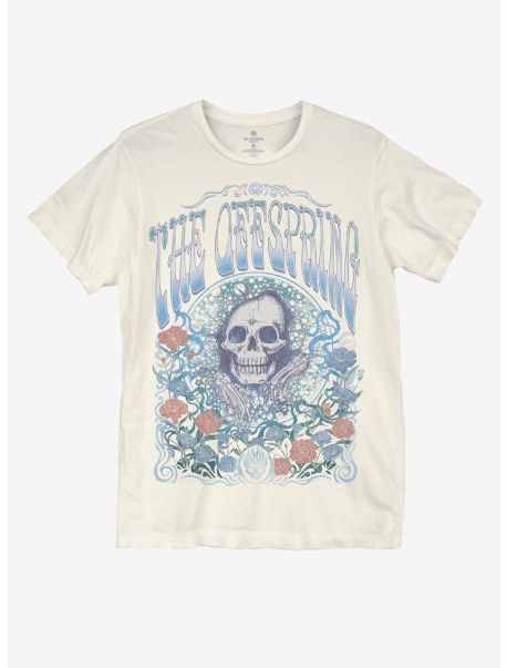 The Offspring Groovy Skull Boyfriend Fit Girls T-Shirt Tees Girls