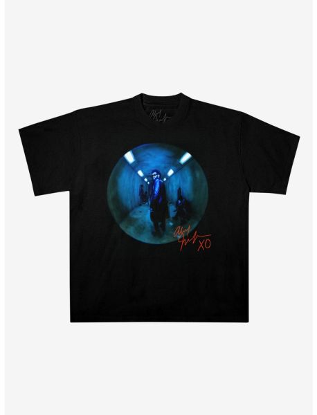 Girls The Weeknd Tunnel Portrait Boyfriend Fit Girls T-Shirt Tees