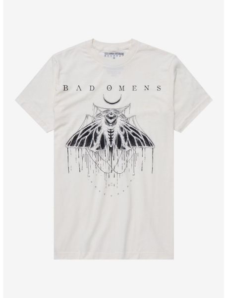 Bad Omens Moth Boyfriend Fit Girls T-Shirt Tees Girls