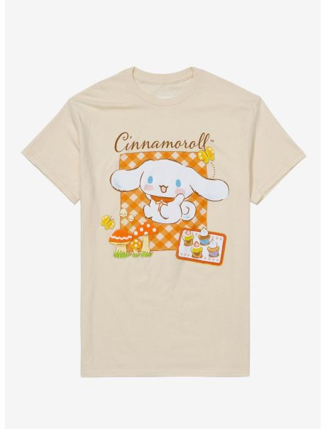 Tees Cinnamoroll Forest Picnic Boyfriend Fit Girls T-Shirt Girls