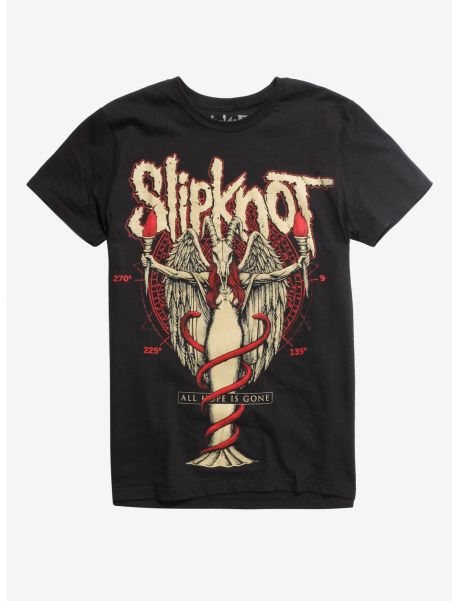 Girls Slipknot Angel Goat Boyfriend Fit Girls T-Shirt Tees