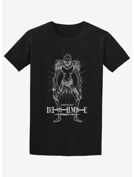 Death Note Ryuk Outline Boyfriend Fit Girls T-Shirt Tees Girls