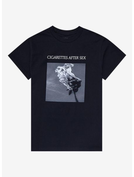 Girls Tees Cigarettes After Sex Burning Rose Boyfriend Fit Girls T-Shirt