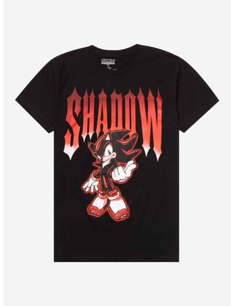 Girls Tees Sonic The Hedgehog Shadow Metal Boyfriend Fit Girls T-Shirt