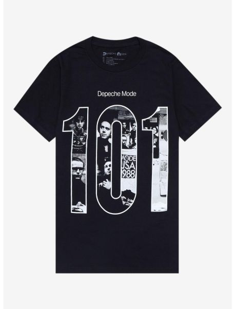 Girls Tees Depeche Mode 101 Live Album Boyfriend Fit Girls T-Shirt