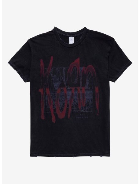 Korn The Nothing Faux Distressed T-Shirt Tees Girls