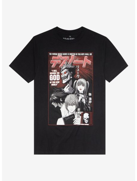 Tees Girls Death Note Kira Cover Boyfriend Fit Girls T-Shirt